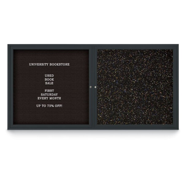 Corkboard, Amethyst/Black, 48"x36"
